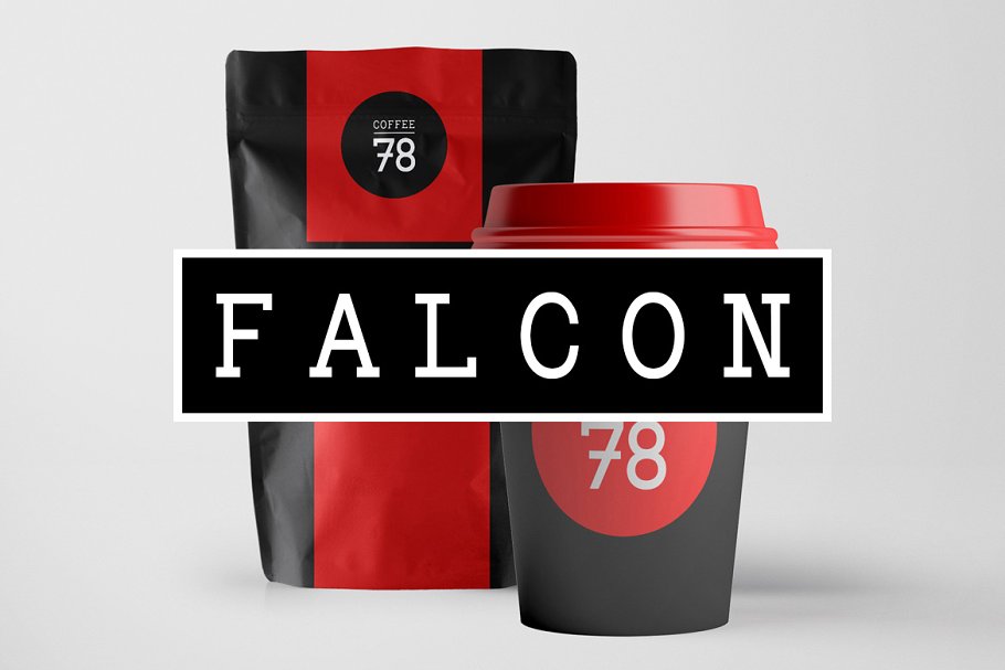 Пример шрифта Falcon #1